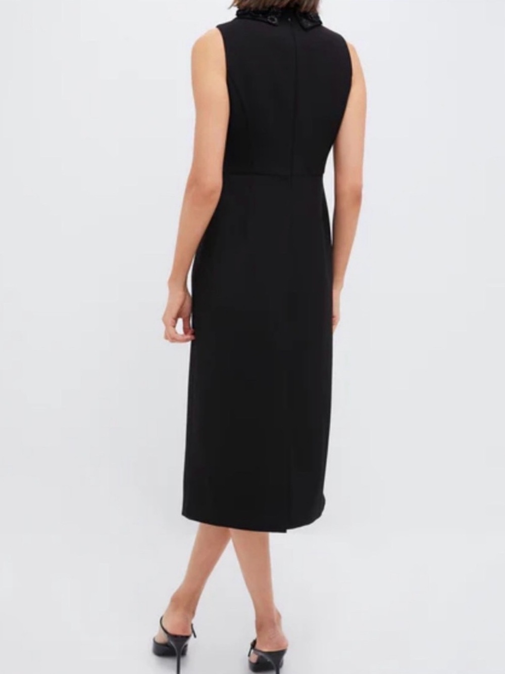 New Tuckernuck Black Floral Applique Helena Dress - size medium - Picture 3 of 6